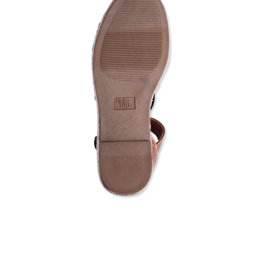 Time and True Espadrille Flat sandals size 9. NWT - Picture 7 of 9
